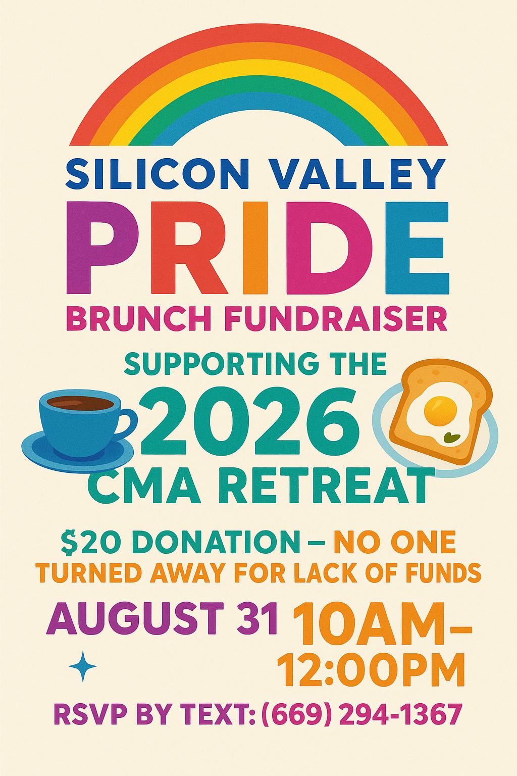 Event image for NORCALCMA Silicon Valley Pride Brunch Fundraiser